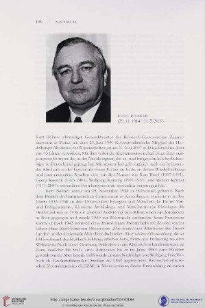 Kurt Böhner (29.11.1914-31.5.2007)