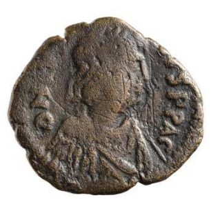 Münze, 10 Nummi, 522 - 527