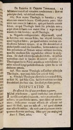 33-54, Disputatio II.