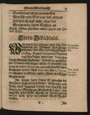 Ehren-Gedächtnüs.