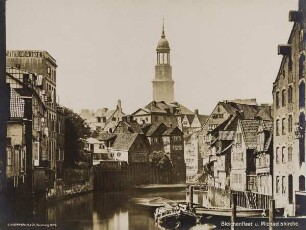 "Bleichenfleet und Michaeliskirche" aus der "St. Michaelis Gedächtnismappe"