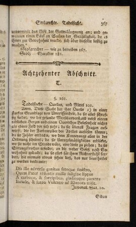 367-376, Achtzehenter Abschnitt; Neunzehnter Abschnitt; Zwanzigster Abschnitt; Ein und zwanzigster Abschnitt; Zwey und zwanzigster Abschnitt