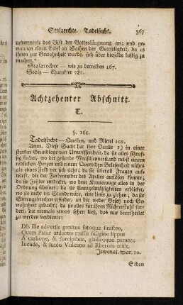 367-376, Achtzehenter Abschnitt; Neunzehnter Abschnitt; Zwanzigster Abschnitt; Ein und zwanzigster Abschnitt; Zwey und zwanzigster Abschnitt