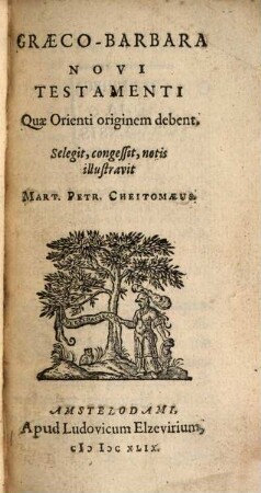 Graeco-Barbara novi testamenti quae Orienti originem debent