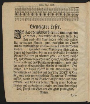 Geneigter Leser