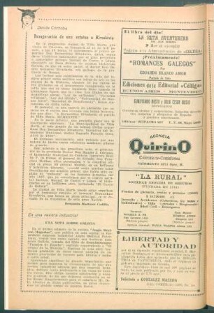 En una revista industrial : Una nota sobre Galicia