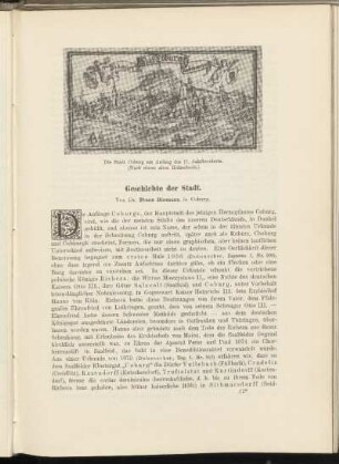 Geschichte der Stadt.