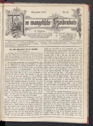 Nr. 12. Dezember 1905
