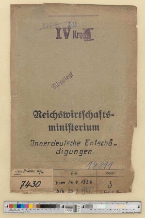 Innerdeutsche Entschädigungen: Bd. 3