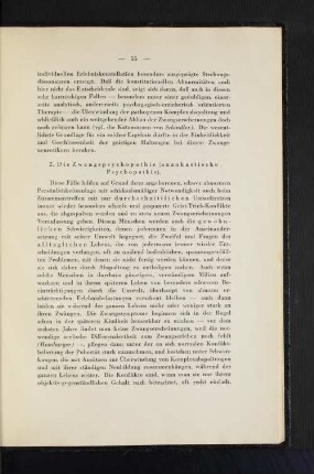 2. Die Zwangspsychopathie (anakastische Psychopathie).