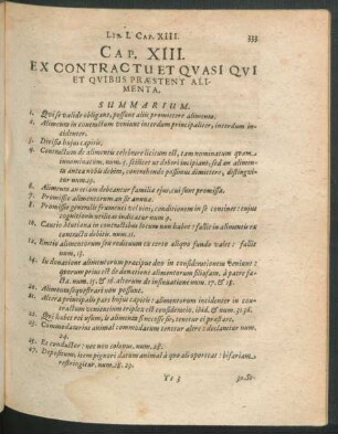 Cap. XIII. Ex Contractu Et Quasi Qui Et Quibus Praesent Alimenta.
