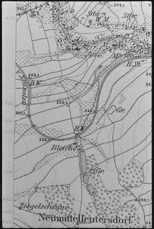 Oderwitz-Oberoderwitz. Meßtischblatt, Sekt. Oderwitz, Nr. 88, 1883