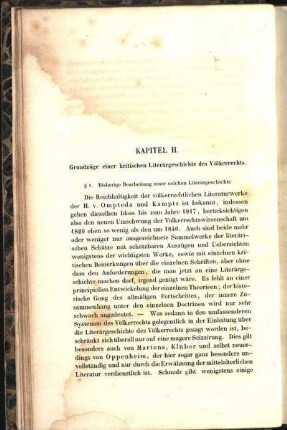 Kapitel II. Grundzüge einer kritischen Literärgeschichte des Völkerrechts.