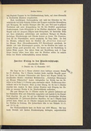 Zweiter Einsatz in der Flandernschlacht