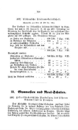 Litthauische Friedens-Gesellschaft : [II. Akademien und Universitäten]