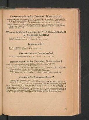Auslandsamt der Dozentenschaft