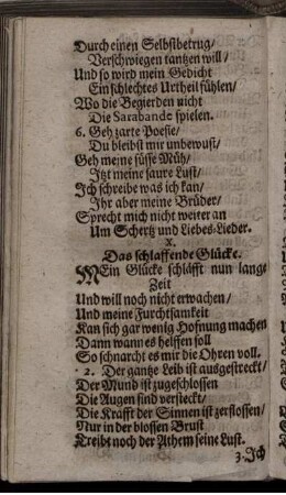 X. Das schlaffende Glücke