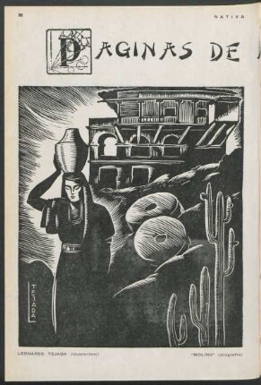 "Molino" (xilografía)