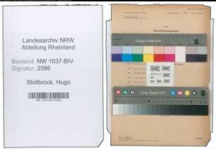 Entnazifizierung Hugo Stollbrock , geb. 22.12.1888 (Textilhaendler)