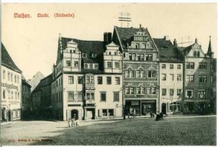 Meißen. Markt - Apotheke - verschiedene Geschäftshäuser