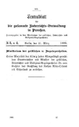 Ministerium der geistlichen etc. Angelegenheiten