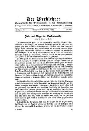 ¬Der¬ Werklehrer