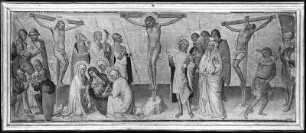 Mitteltafel einer Altarpredella: Die Kreuzigung Christi