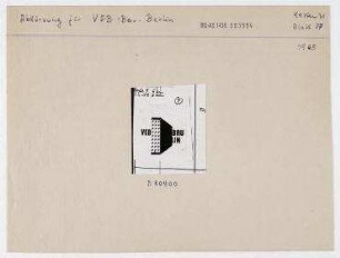 Repro eines Logos für "VEB Bau Berlin". Berlin