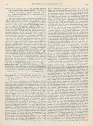 429 [Rezension] Powell, Herbert Harry, The supposed Hebraisms in the Grammar of the Biblical Aramaic