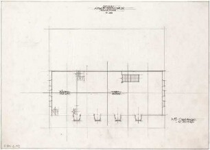 Gsaenger, Gustav; Lenggries (Bayern); Gasthaus "Altwirt", Umbau - Altwirt - Nebengebäude, Saalbau (Grundriss DG)