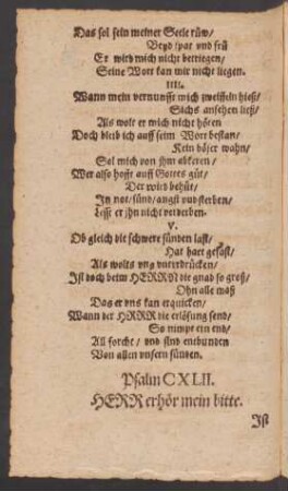 Psalm CXLII.
