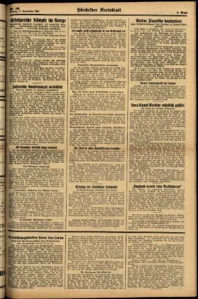 Zweite Ausgabe vom Freitag, den 05. September 1941.