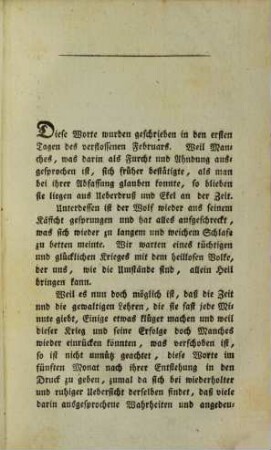 Ueber Preussens Rheinische Mark und über Bundesfestungen