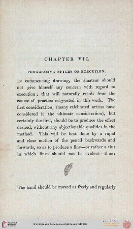 VII. Progressive styles of execution / Concluding remarks