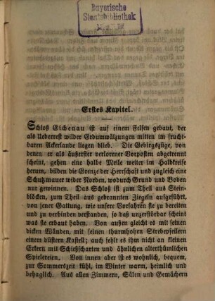 Erzählende Schriften, 7. Noblesse oblige, 1