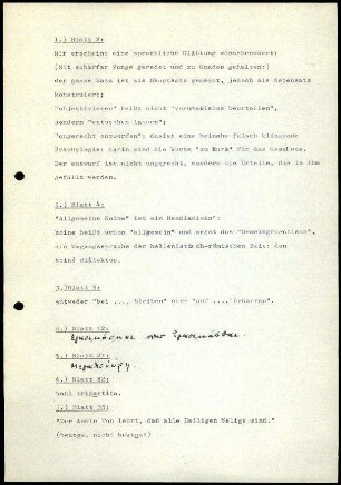 Anlage I. Korrekturen