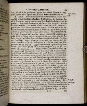 Nervus VII. Sanctitas affectata.