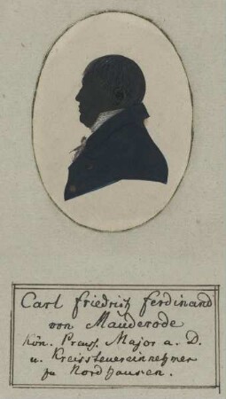 Bildnis des Carl Friedrich Ferdinand von Mauderode