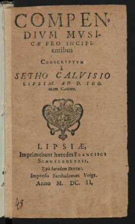 Compendium Musicae Pro Incipientibus