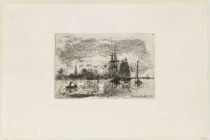 Soleil Couchant Port d’Anvers