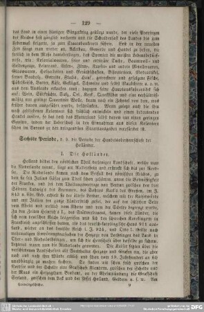 Sechste Periode, d. h. die Periode der Handelsoberherrschaft der Hollännder