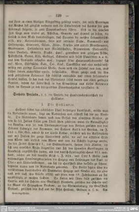 Sechste Periode, d. h. die Periode der Handelsoberherrschaft der Hollännder