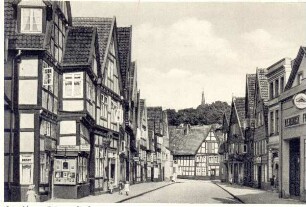 Blick in die Krumme Straße. Detmold