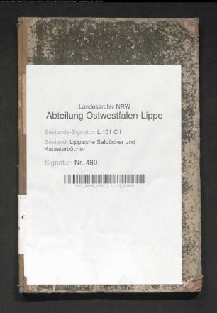 Namensregister zum Salbuch der Stadt Barntrup von 1854