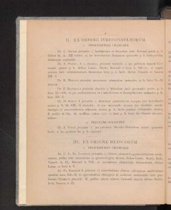 II. Ex Ordine Ivreconsvltorvm