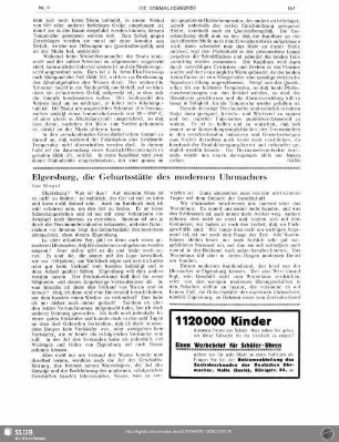 Elgersburg, die Geburtsstätte des modernen Uhrmachers