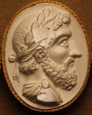 Profilbildnis des lorbeerbekrönten Didius Julianus (Daktyliothek, Das Alterthum nach Lippert und Visconti)