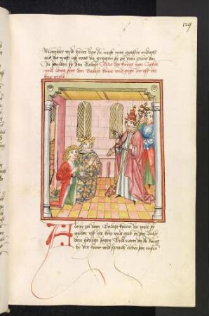 Lewe und König Heinrich beim Papst