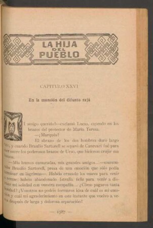 Capítulo XXVI - En la mansión del difunto rajá