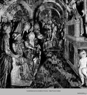 Hochaltar der Himmelfahrt Mariens : Der zwölfjährige Christus disputiert im Tempel